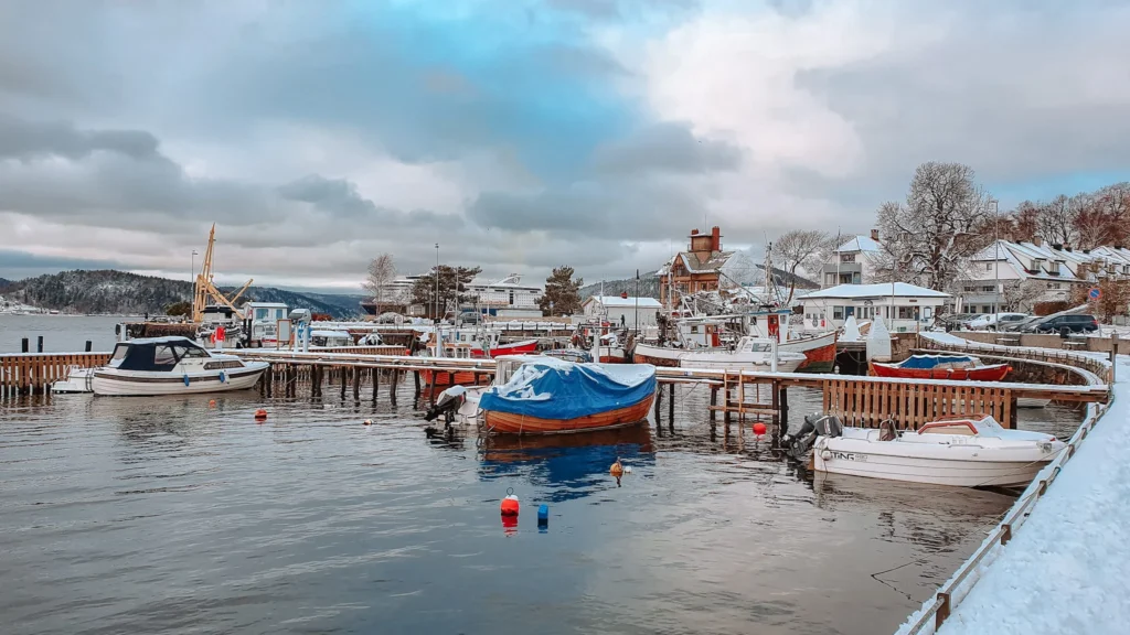 Drøbak Marina Drøbak's Little Marina in winter