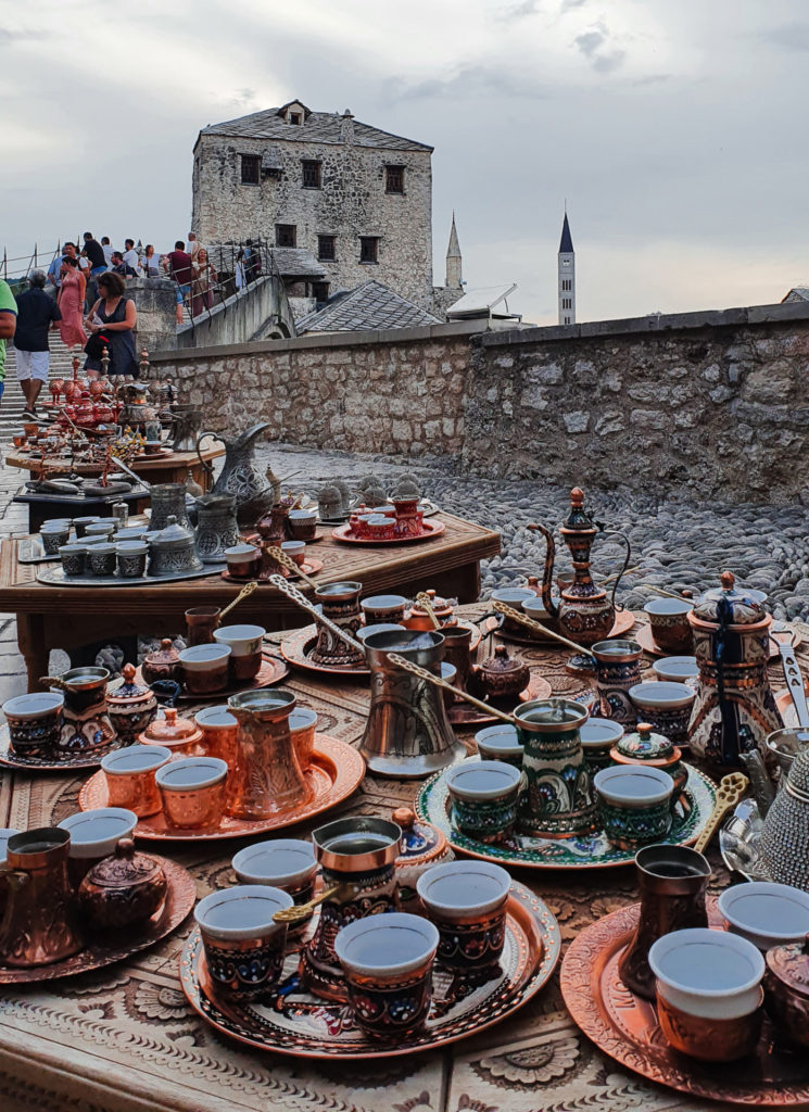 Bosnian Coffee Sets sold by Mostar Bridge