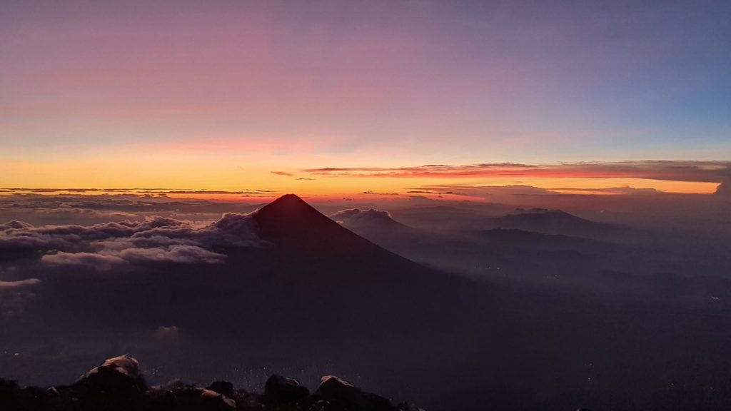 Sunrise colors in Guatemala