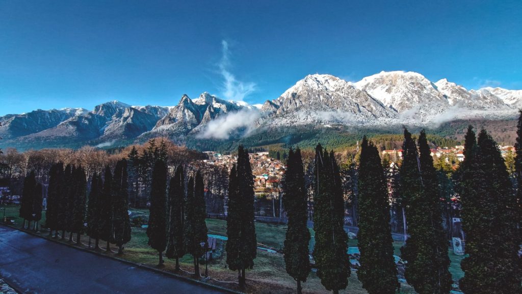 Romania, Carpathian Mountains Carpathian Mountains Snow-covered