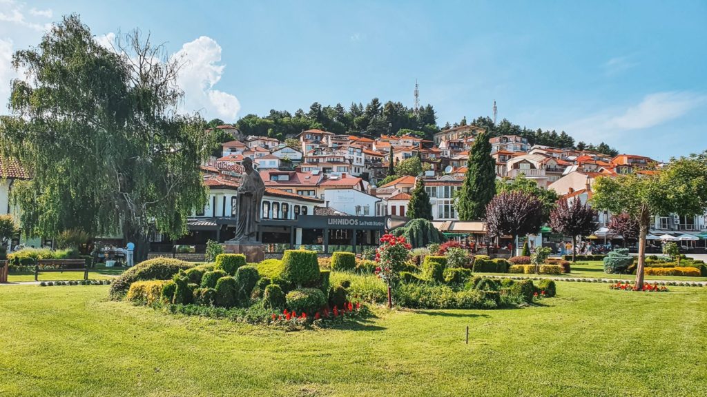Park in Ohrid, North Macedonia