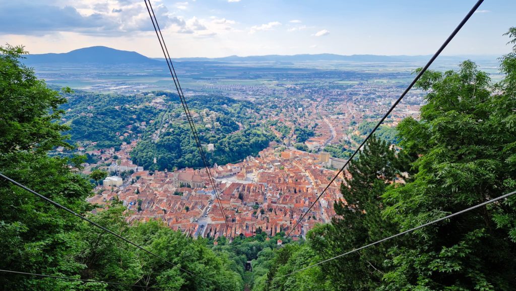 View from Tâmpa cable car View from Tâmpa cable car