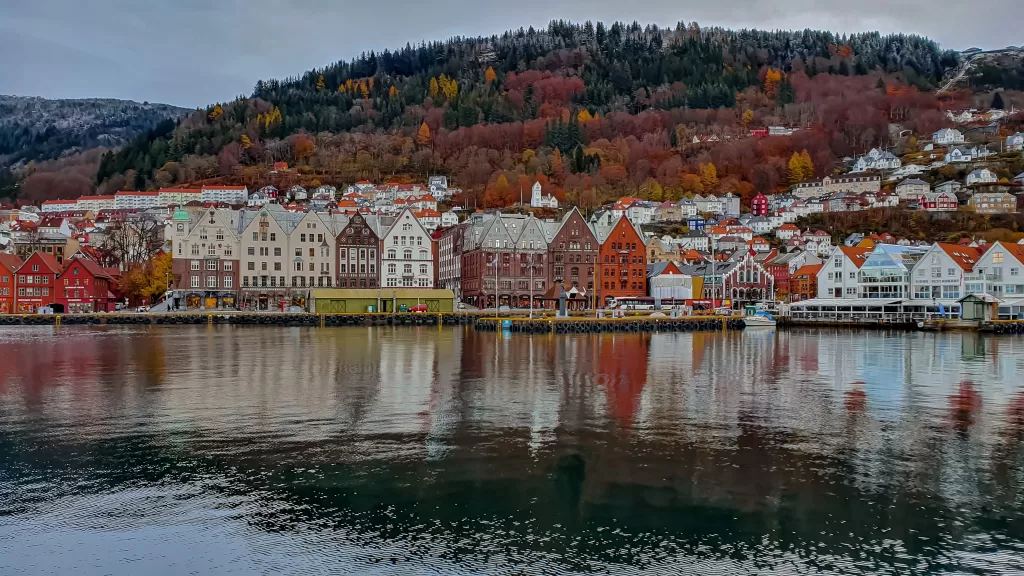 Bergen in fall, Europe