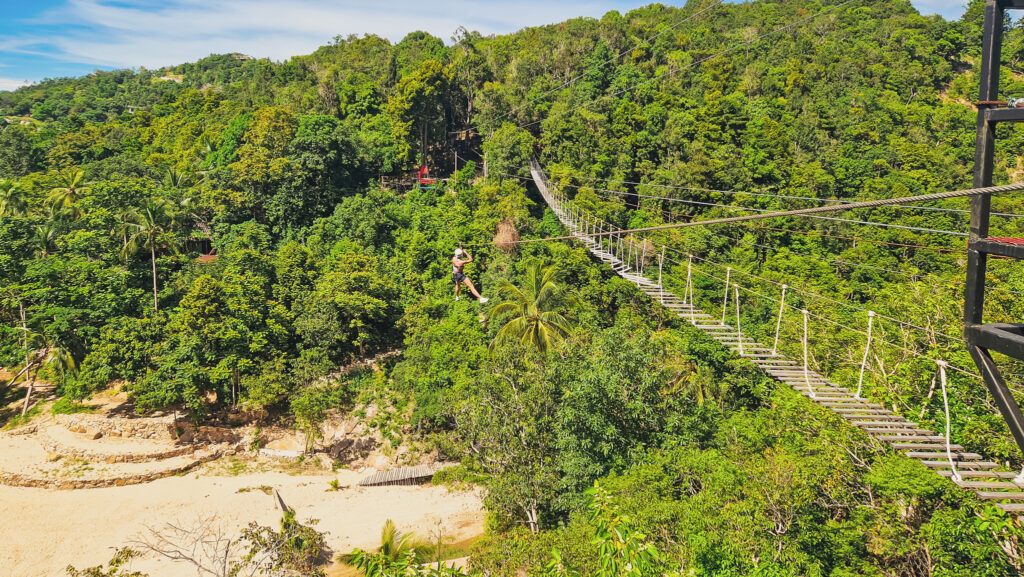 Zipline, Koh Pha Ngan Ziplining in Koh Pha Ngan, Thailand