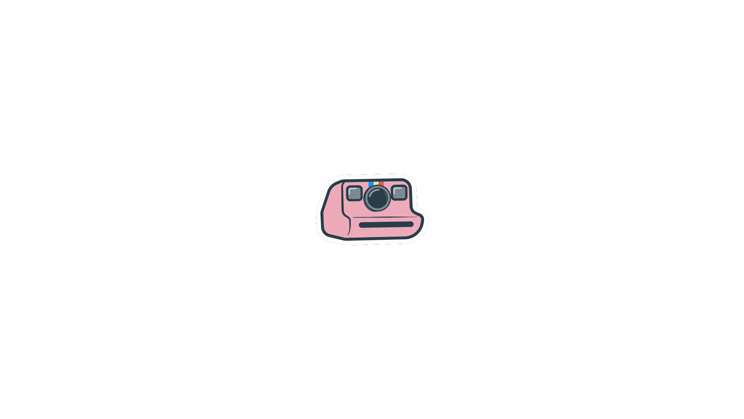 HorizontalAnimation_CameraClick Pink camera animation SafetyWing electronics theft insurance