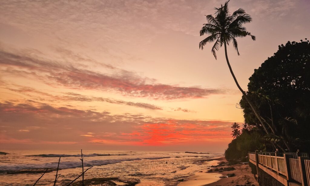 Sunset in Sri Lanka