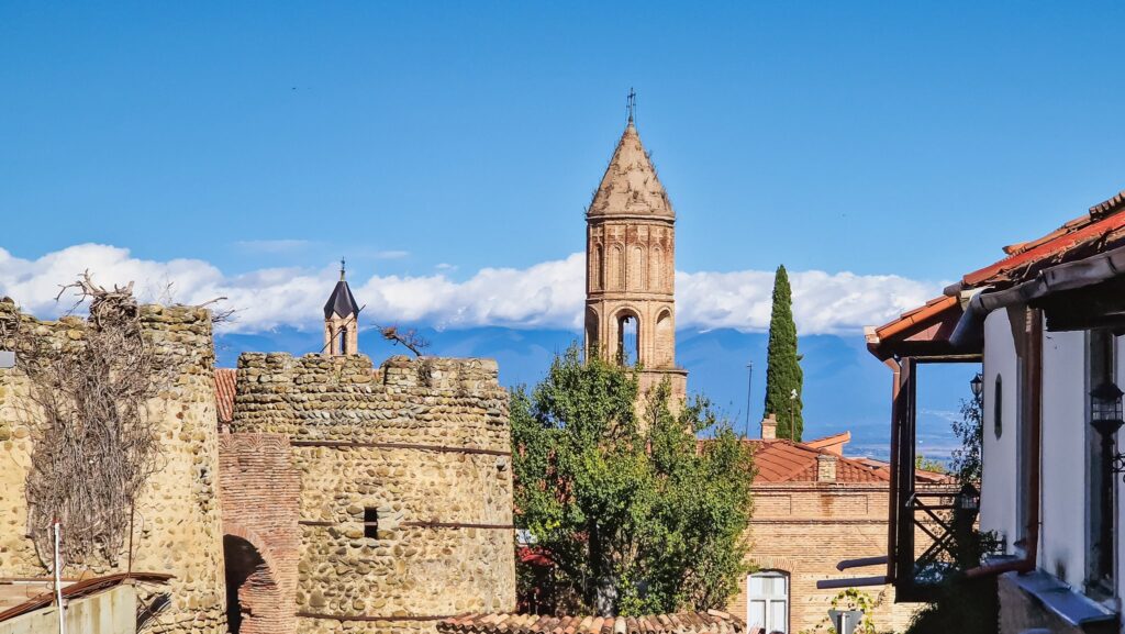 Buildings in Sighnaghi, Kakheti wine region in Georgia