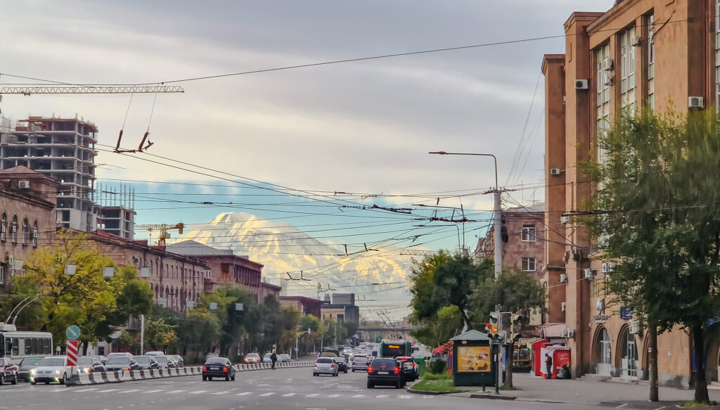 Mount Ararat in Yerevan