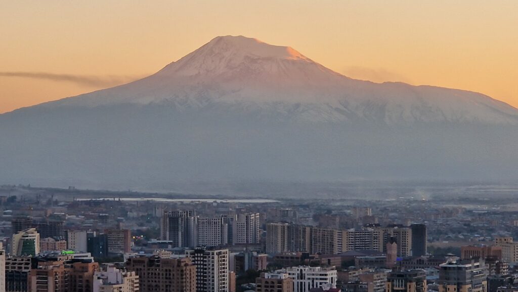 Mount Ararat up close, Yerevan