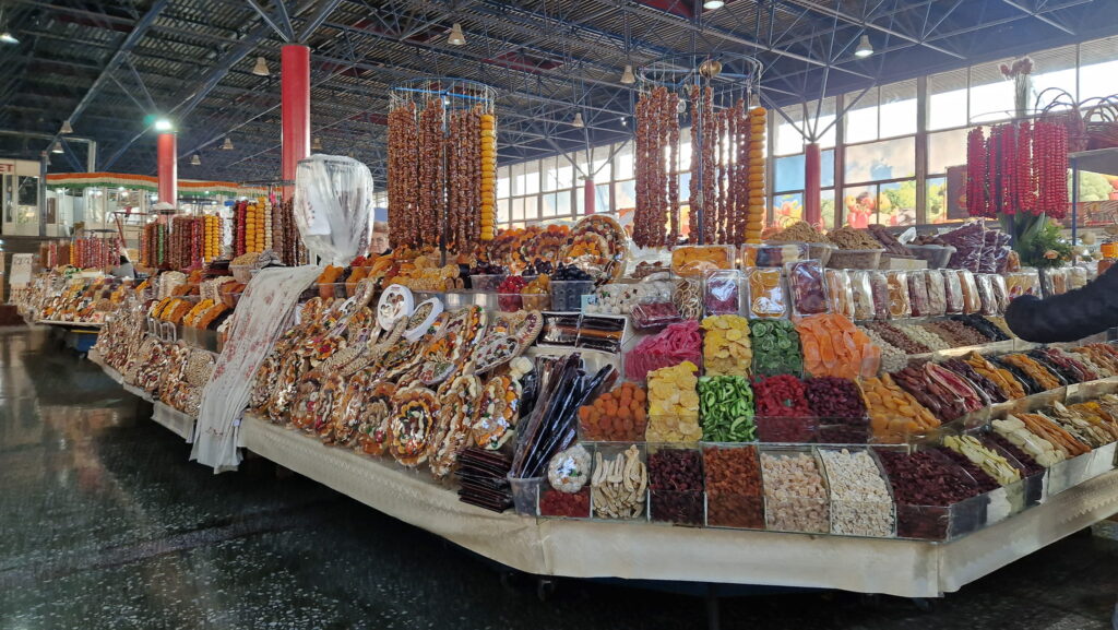 Food market in Yerevan Armenia