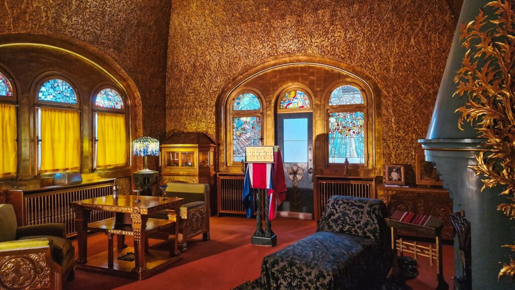 A room inside Pelișor Castle, Sinaia, Romania