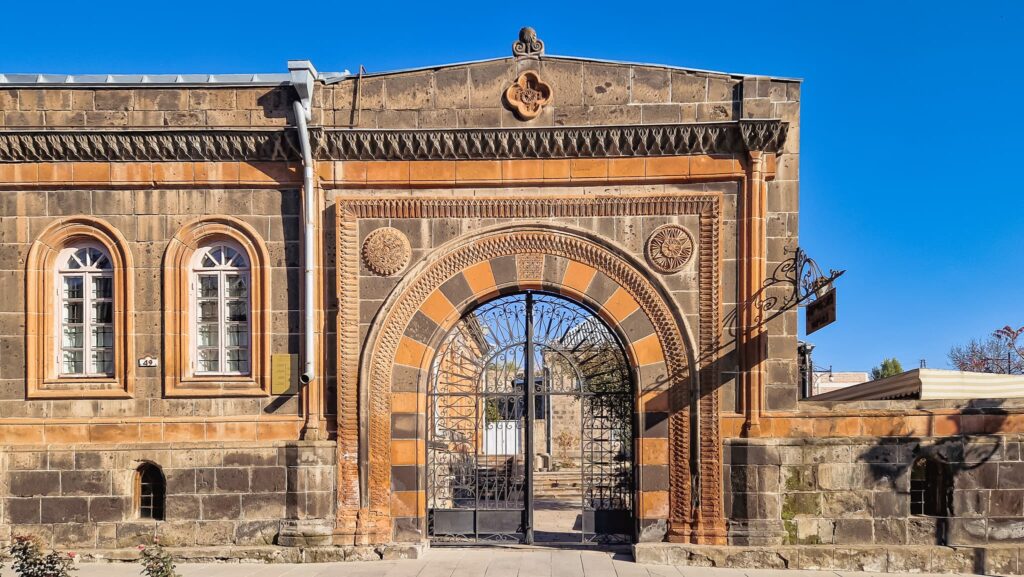 Gyumri architecture black and orange