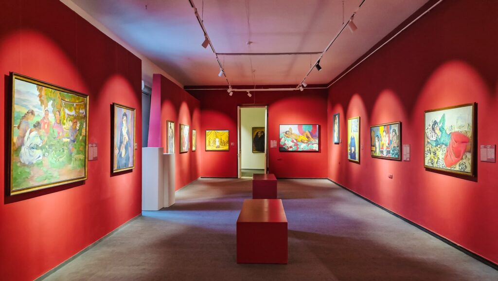 Paintings inside the Gallery of Mariam and Eranuhi Aslamazyan Sisters
