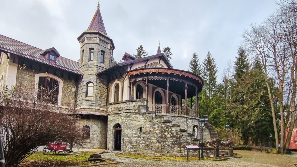 Stirbey Castle exterior in Sinaia, Romania