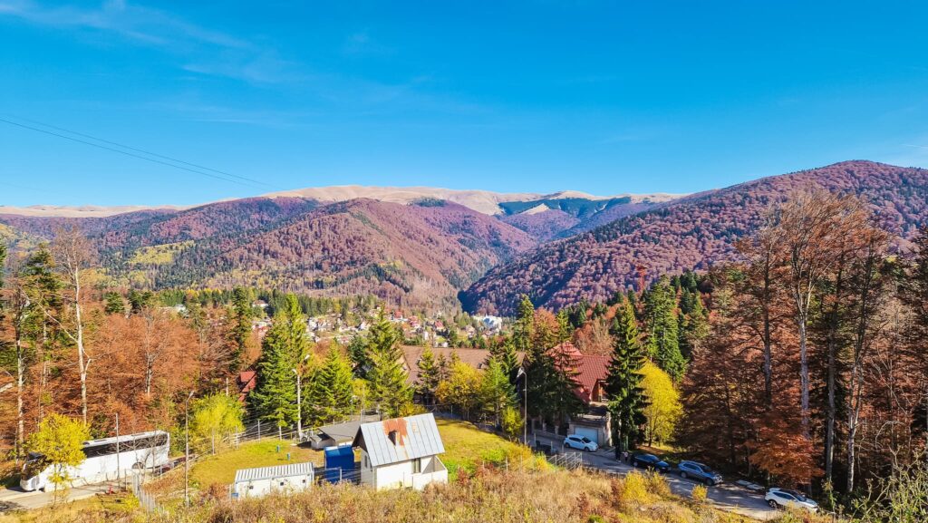 View of Sinaia from the mountains
