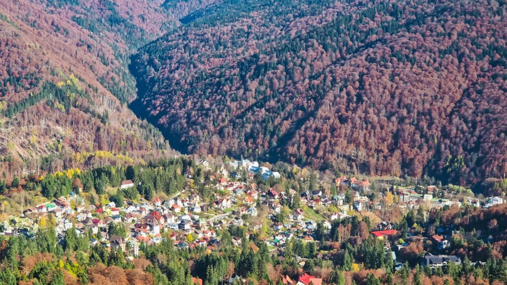 Sinaia view from Bucegi Mountains