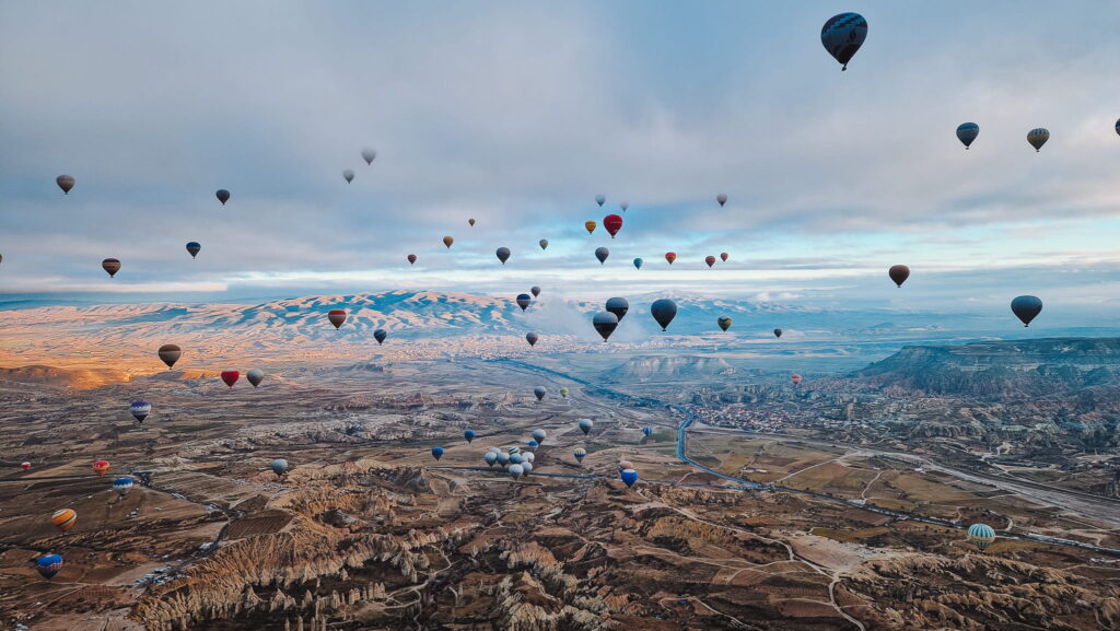 Balloon flight Cappadocia Hot air balloon ride in Cappadocia, Turkey