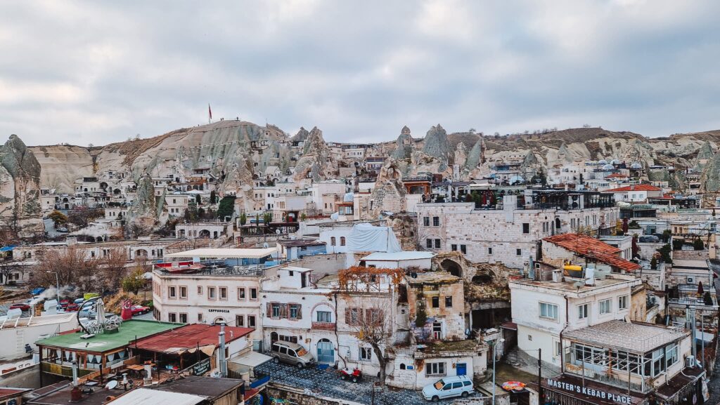 Goreme town view Goreme Cappadocia