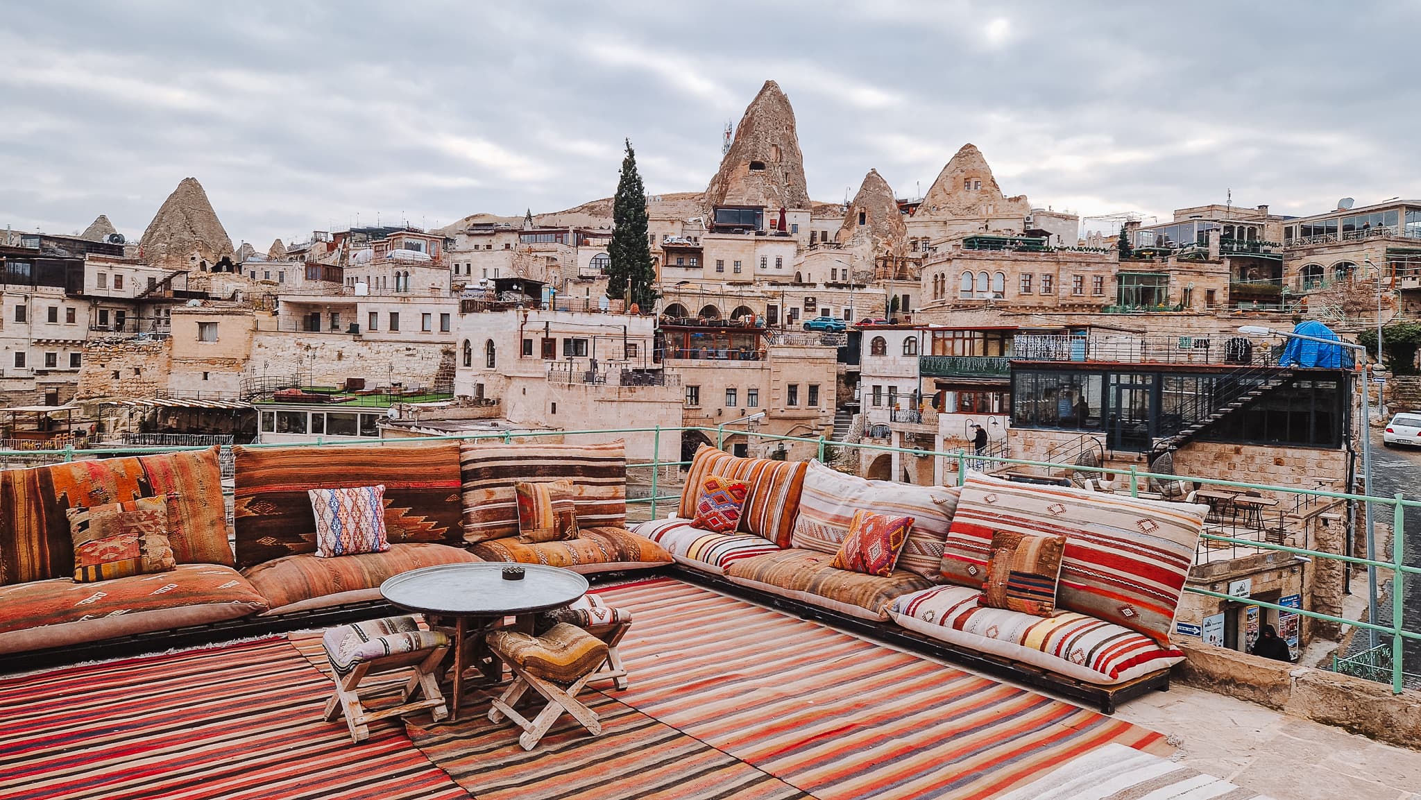 Terrace at Terra Cave Hotel in Goreme