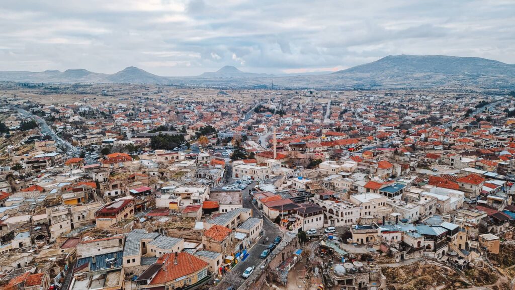 Goreme from balloon Goreme view from the hot air balloon