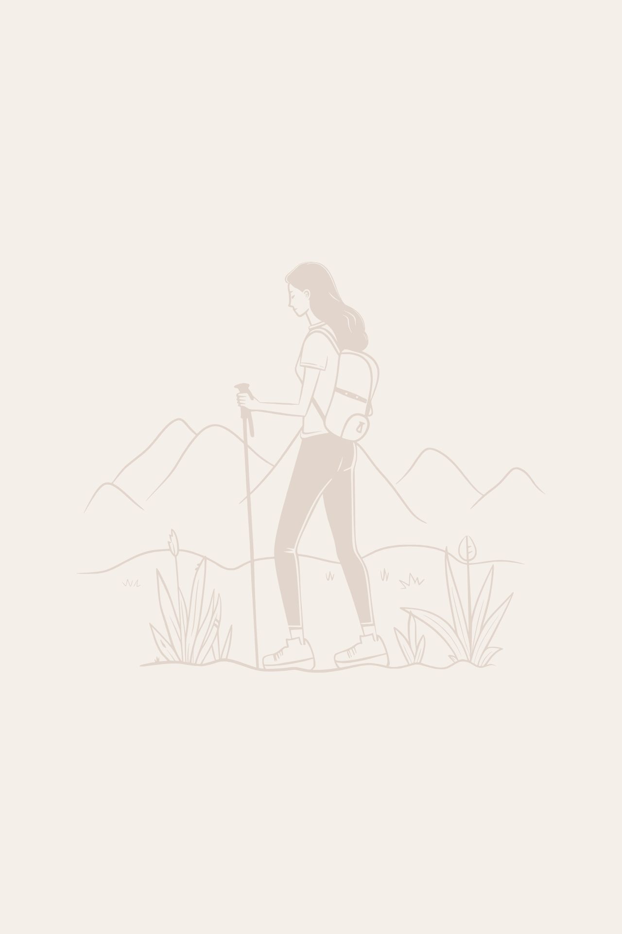 Woman hiking