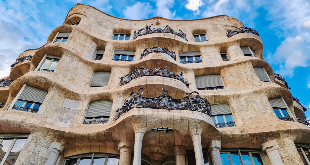 La Pedrera façade La Pedrera façade, Barcelona