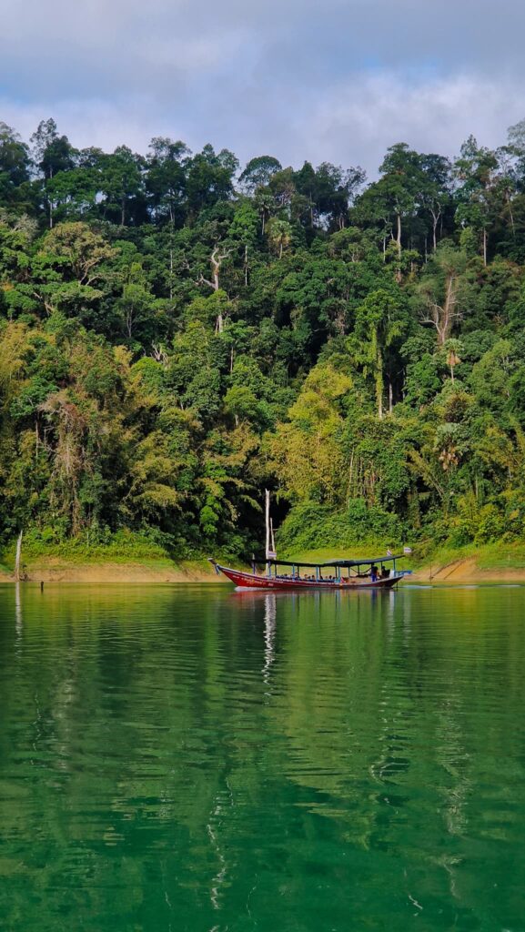Khao Sok, boat Boat on a river in Khao Sok National Park