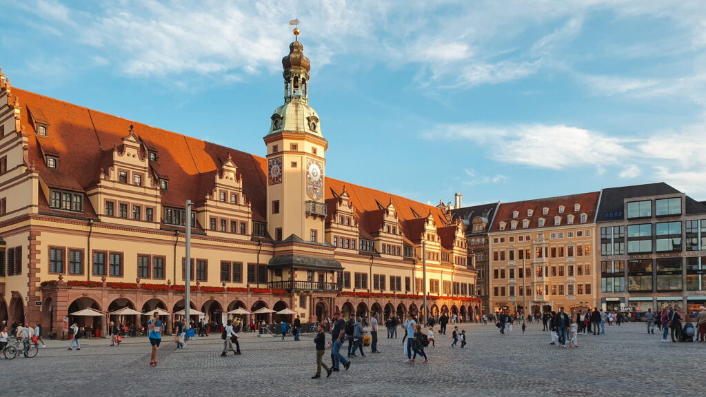 Leipzig Old Town Old Town buildings in Leipzig, Germany
