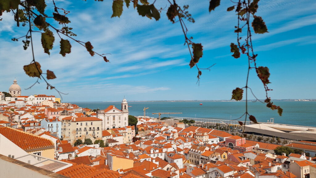Lisbon, Alfama Lisbon, view of the Alfama neighborhood and the Tejo River